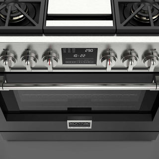 F6PDF364GS1 36” DUAL FUEL PRO RANGE WITH GRIDDLE ESTUFA DE EMPOTRE ITALIANA GAMA SOFIA PRO FULGOR Milano