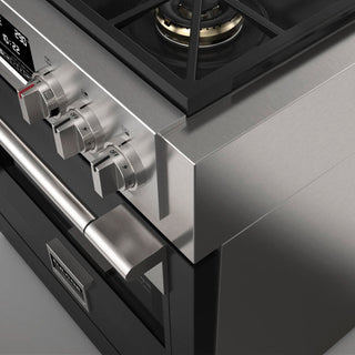 F6PDF304S1 30” DUAL FUEL PRO RANGE GAMA SOFIA PRO ESTUFA DE EMPOTRE ITALIANA FULGOR Milano