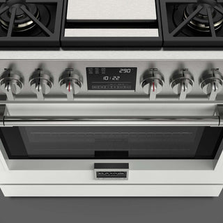 F6PDF364GS1 36” DUAL FUEL PRO RANGE WITH GRIDDLE ESTUFA DE EMPOTRE ITALIANA GAMA SOFIA PRO FULGOR Milano