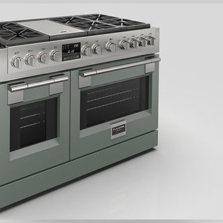 F6PDF486GS1 48” SAGE VELVET DUAL FUEL PRO RANGE  GAMA SOFIA PRO ESTUFA DE EMPOTRE ITALIANA FULGOR Milano
