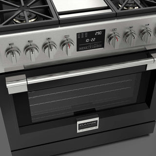 F6PDF364GS1 36” DUAL FUEL PRO RANGE WITH GRIDDLE ESTUFA DE EMPOTRE ITALIANA GAMA SOFIA PRO FULGOR Milano