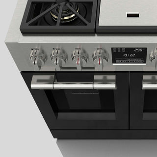 F6PDF486GS1 48” BLACK VELVET DUAL FUEL PRO RANGE GAMA SOFIA PRO ESTUFA DE EMPOTRE ITALIANA FULGOR Milano