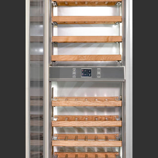 F7IWC24O1-L 24” VINOTECA PANELABLE (ENFRIADOR DE VINOS) IZQUIERDO ITALIANO BUILT-IN WINE CENTER COLUMN LEFT HINGE FULGOR Milano