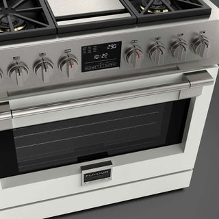 F6PDF364GS1 36” DUAL FUEL PRO RANGE WITH GRIDDLE ESTUFA DE EMPOTRE ITALIANA GAMA SOFIA PRO FULGOR Milano