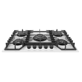 PARGA5VTB NUUR PARRILLA DE GAS EMPOTRABLE BLANCA 5 QUEMADORES