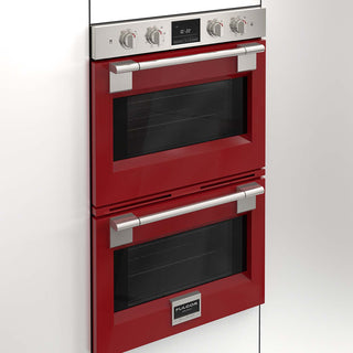F6PDP30S1 30” VENETIAN RED PROFESSIONAL DOUBLE OVEN HORNO DOBLE ELÉCTRICO FULGOR Milano