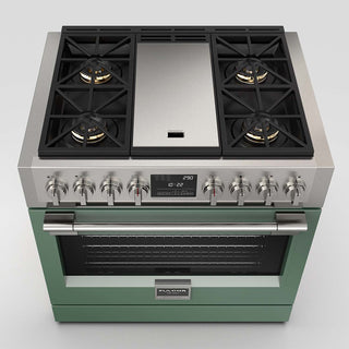F6PDF364GS1 36” DUAL FUEL PRO RANGE WITH GRIDDLE ESTUFA DE EMPOTRE ITALIANA GAMA SOFIA PRO FULGOR Milano