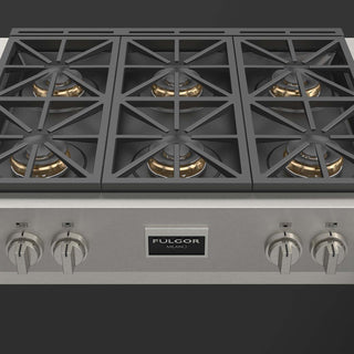 F6GRT366S1 36” PARRILLA DE EMPOTRE PROFUNDO PROFESSIONAL GAS RANGE TOP FULGOR MILANO