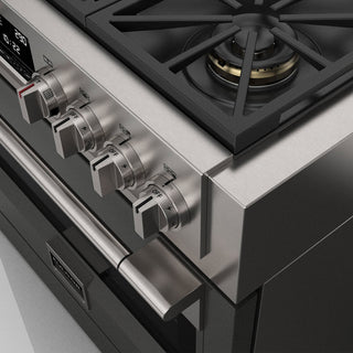 F6PDF366S1 36” DUAL FUEL PRO RANGE ESTUFA DE EMPOTRE ITALIANA FULGOR Milano