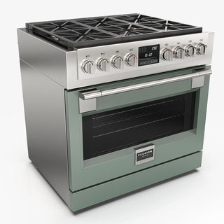 F6PDF366S1 36” DUAL FUEL PRO RANGE ESTUFA DE EMPOTRE ITALIANA FULGOR Milano