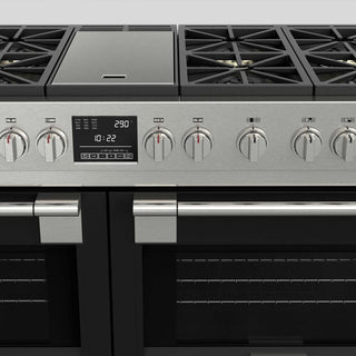 F6PDF486GS1 48” BLACK VELVET DUAL FUEL PRO RANGE GAMA SOFIA PRO ESTUFA DE EMPOTRE ITALIANA FULGOR Milano