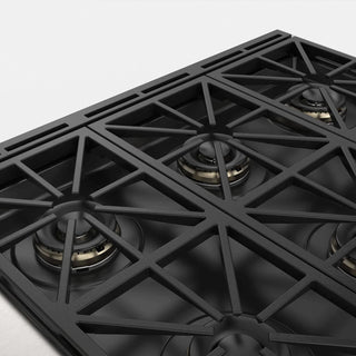 F6PDF366S1 36” DUAL FUEL PRO RANGE ESTUFA DE EMPOTRE ITALIANA FULGOR Milano