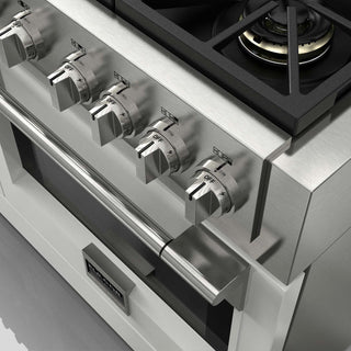 F6PDF486GS1 48” PALLADIO WHITE DUAL FUEL PRO RANGE GAMA SOFIA PRO ESTUFA DE EMPOTRE ITALIANA FULGOR Milano