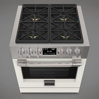F6PDF304S1 30” DUAL FUEL PRO RANGE GAMA SOFIA PRO ESTUFA DE EMPOTRE ITALIANA FULGOR Milano