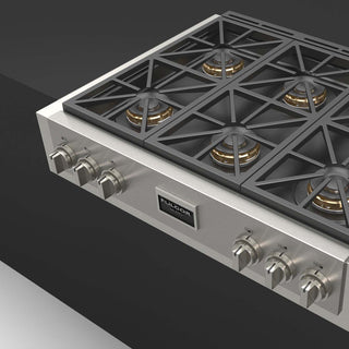 F6GRT366S1 36” PARRILLA DE EMPOTRE PROFUNDO PROFESSIONAL GAS RANGE TOP FULGOR MILANO