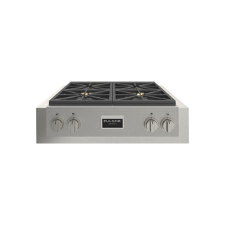 F6GRT304S1 30" PARRILLA DE EMPOTRE PROFUNDO PROFESSIONAL GAS RANGE TOP FULGOR MILANO