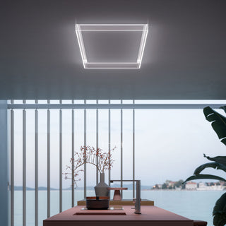 Alba CAMPANA CRISTAL BLANCO PLAFÓN 120 CM  FALMEC MADE IN ITALY