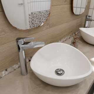 LUS-101 MONOMANDO ALTO PARA LAVABO LUSITANIA CROMO. NO INCLUYE CONTRA HELVEX