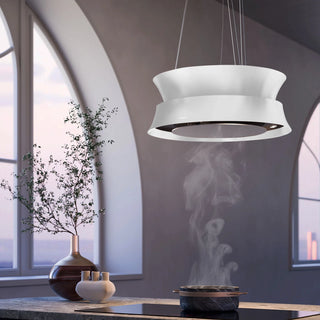 Dama BLANCO CAMPANA DE ISLA 60 CM  FALMEC MADE IN ITALY