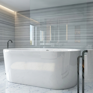 TINA FREESTANDING EDITION F-014 AQUASPA WITH/WITHOUT HYDROMASSAGE (1.84*1.08 MTS) 