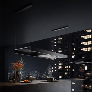 Light NEGRO CAMPANA DE ISLA 120 CM FALMEC MADE IN ITALY