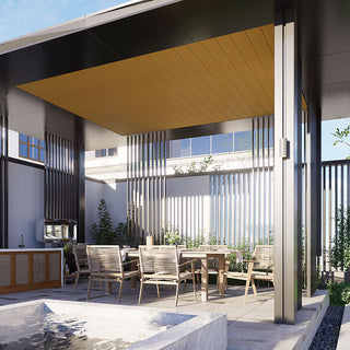 TASMANIA OAK WPC WALL CLADDING TECHOS Y MUROS 290*99* CM (CAJA 3.445 M2) M-CLAD-6-5402T TEKNO STEP