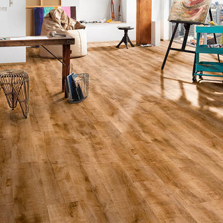 GOLD VOLCANO OAK PLANK K462 ESPESOR 8MM, EMPAQUE 9 TABLAS, MEDIDA 1285 X 192 X 8MM CAJA 2.22 M2 CASTELLO
