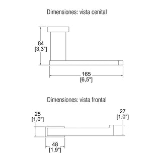 16104 PORTAPAPEL SENCILLO VÉRTIKA CROMO HELVEX