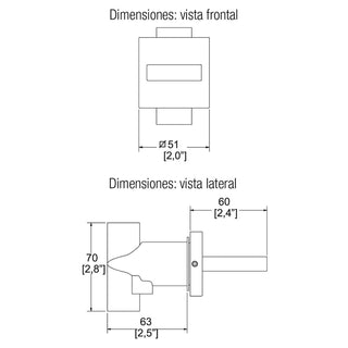 MR-1001 MEZCLADORA INDIVIDUAL DE EMPOTRAR PARA REGADERA DE ROSCAR VÉRTIKA CROMO. INCLUYE MANERALES HELVEX