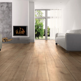 LONG ISLAND OAK 8456 ESPESOR 8MM, EMPAQUE 6 TABLAS, MEDIDA 1285 X 327 X 8MM CAJA 2.52 M2 WIDE BODY
